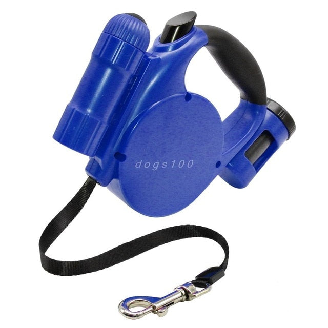 Dog Collar with LED Light and Cleanup Bag